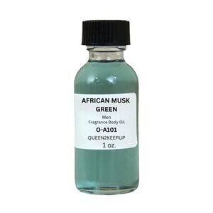 African Musk Green For Men All Natural Fresh Clean Scent 1 oz